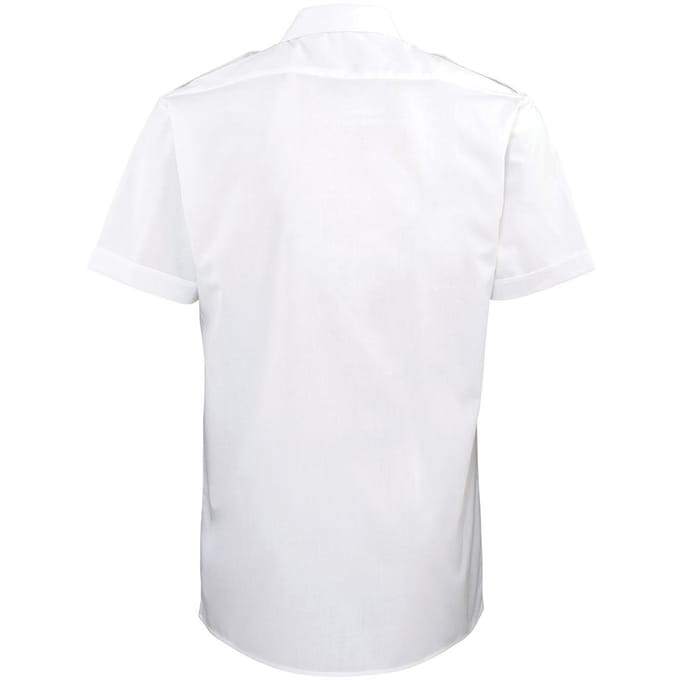 Chemise de travail unie à manches courtes Premier pour homme 19 blanc