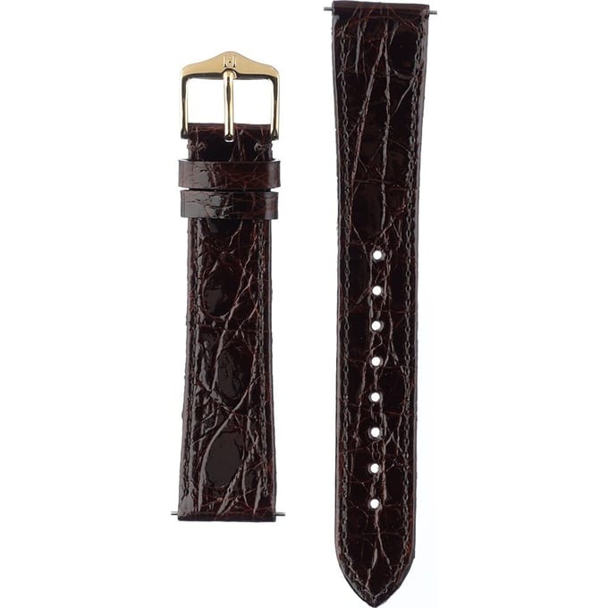 Hirsch 18920810-1-19 Genuine Croco Horlogeband