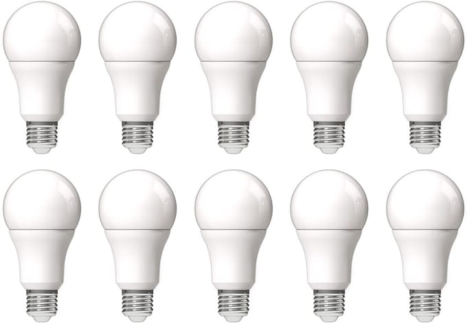 Avide E27 LED Lamp 16W - 2010lm - 6400K - Koel Wit - LED Globe A70 - Vervangt 126W Gloeilamp - 10 stuks