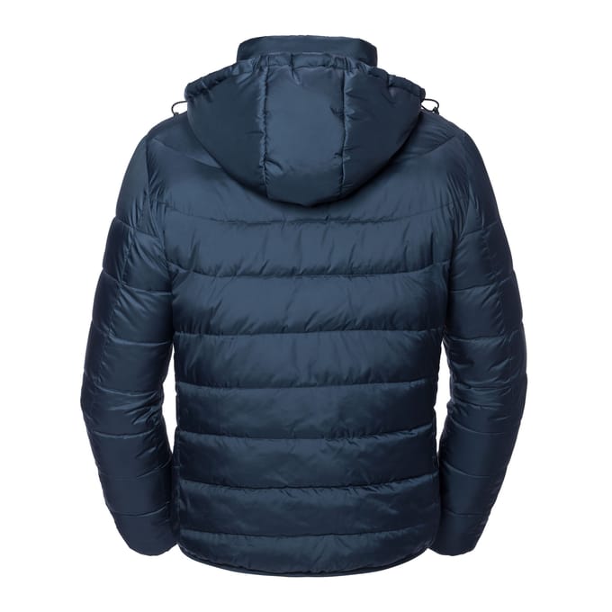 Russell Heren Nano Gewatteerd jack met capuchon (Franse marine)
