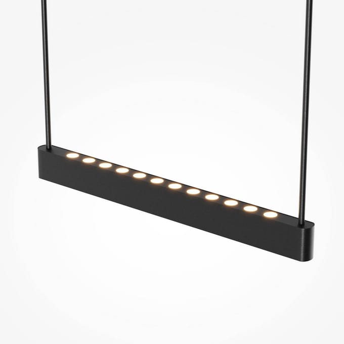 Maytoni Ambience LED hanglamp, Ø42cm, metaal, zwart/wit