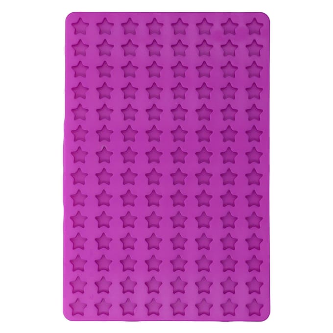 Moules à Biscuits pour Chien 112 Cavités Étoile à Cinq Branches Moules à Biscuits en Silicone pour DIY Chocolat Bonbon purple