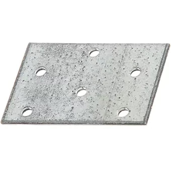 Alberts Verbindingsplaat - Sendzimir Verzinkt Staal - 60x40x2mm