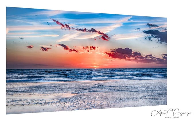 Foto op Canvas, Last Light (150x80cm)