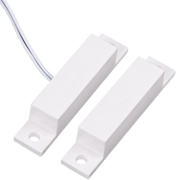 Magnetische deursensor - Openingsmelder kozijn - Beveiliging huis - Betrouwbaar kabeldesign - 6 stuks - Wit