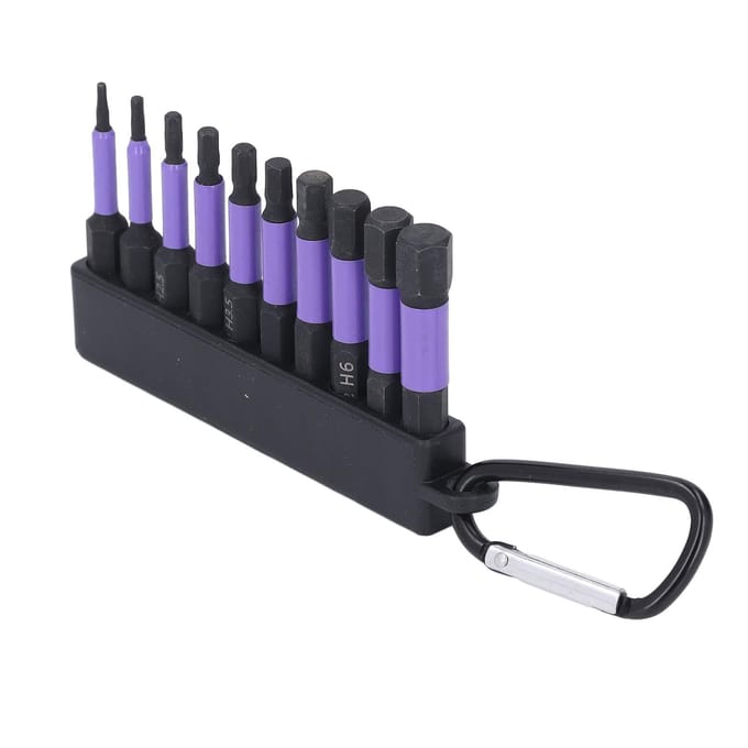 10-delige Set Schroevendraaierbits Set Zeskant Schacht 2 Inch Hoge Sterkte Magnetische Driverbits Kit