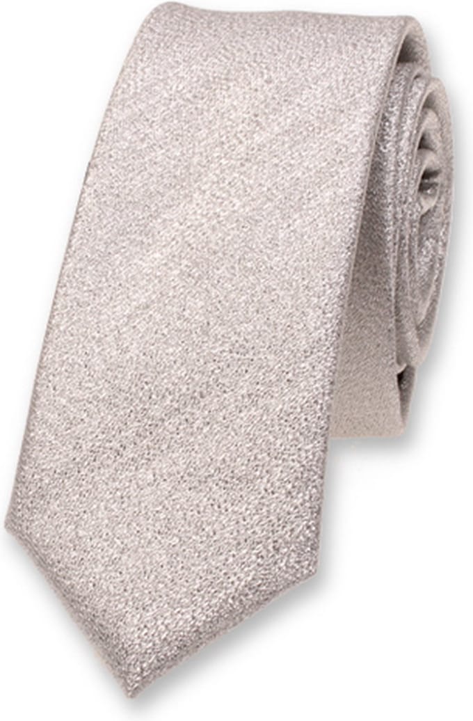 E.L. Cravatte Kinderstropdas - Zilver glitter