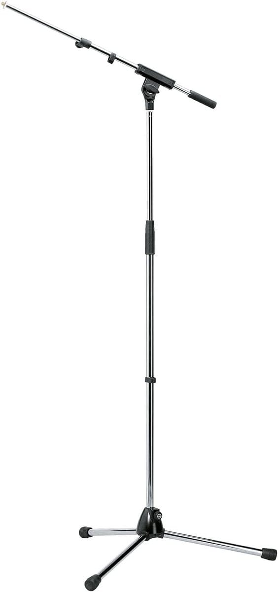 Professionele Microfoonstandaard met Telescopische Boomarm - Verstelbaar en Stabiel