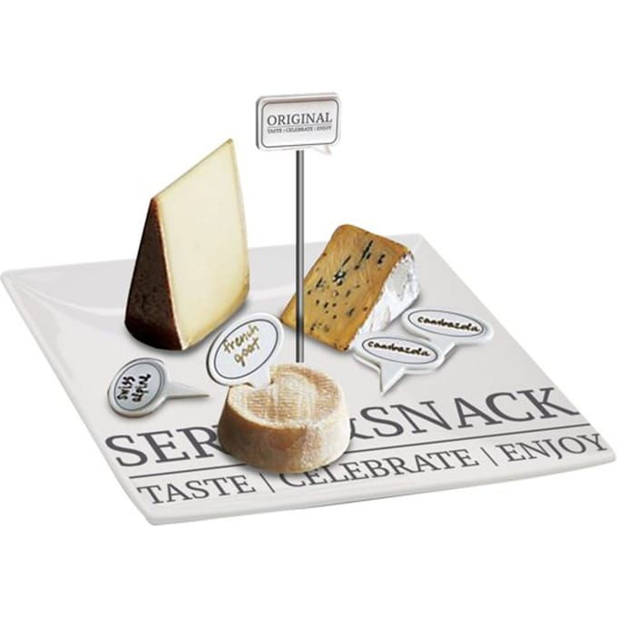 Gusta Kaas Snackplateau - 9 delig - Porselein