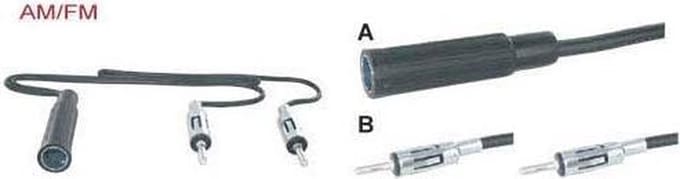 adapterkabel 15 cm Y splitter 2x DIN M - DIN F 1x