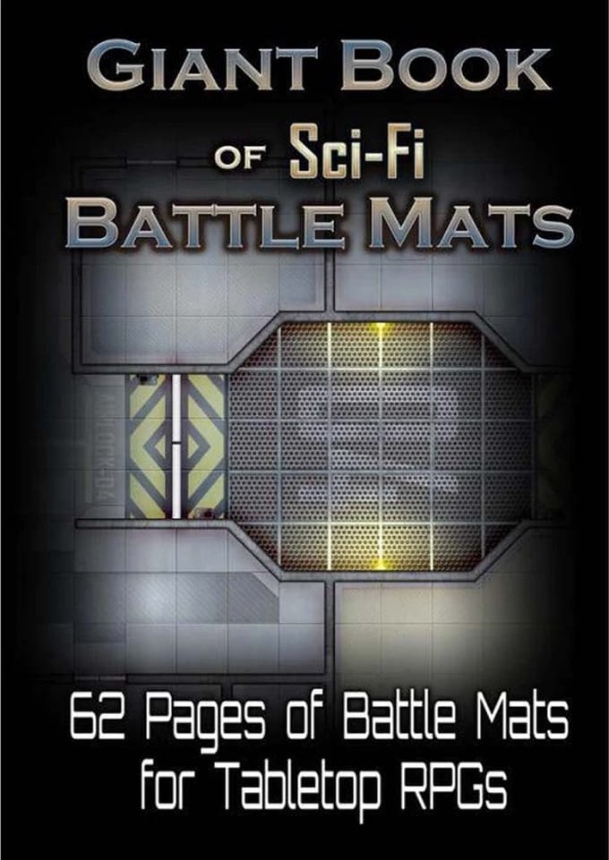 Giant Book of Sci-Fi Battle Mats - RPG Maps - A3 formaat