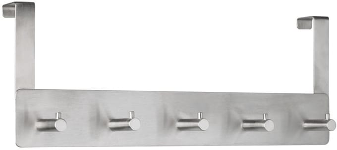 deurgarderobe Alco zilver 5 haken