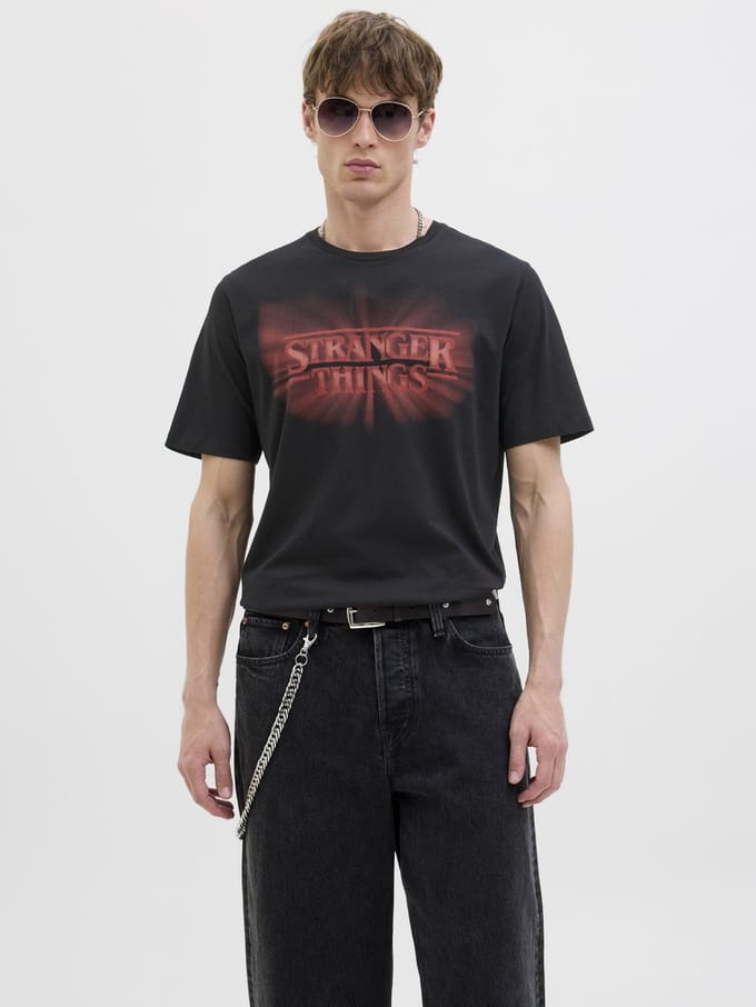 Jack & Jones T-shirts Stranger Things Bedrukt T-shirts