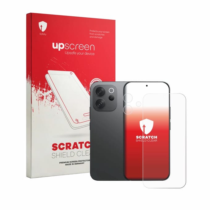 upscreen - Screenprotector voor Vivo V70 (Voor+Camera) - Folie Beschermfolie transparant