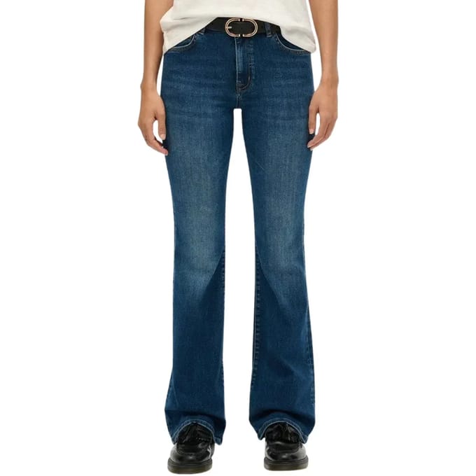 Vrouwelijke Flared Jeans Superdry Mid Rise
