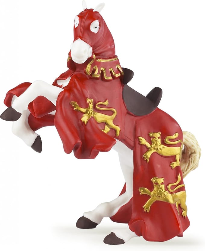 Papo Paard van Koning Richard (rood)