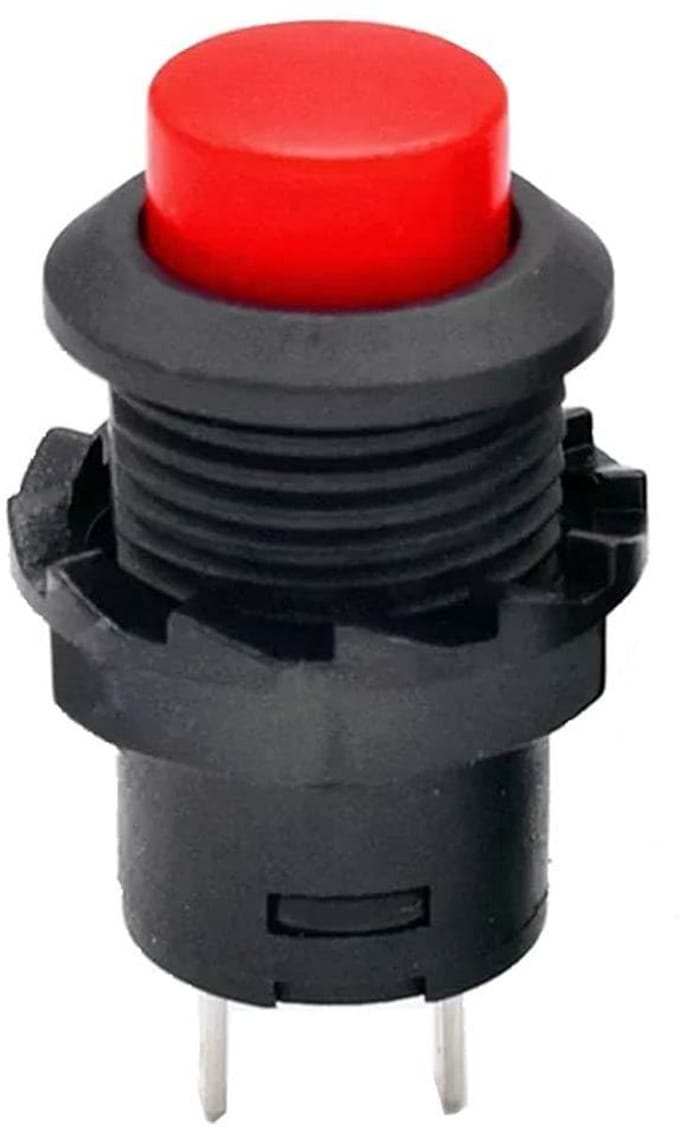 Ronde Drukschakelaar 12mm NON-Momentane Groene Drukknop voor DIY Projecten