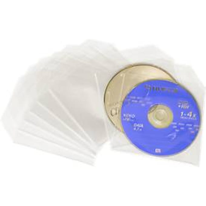 Cd/dvd-foliehoezen, transparant, geschikt voor verzending