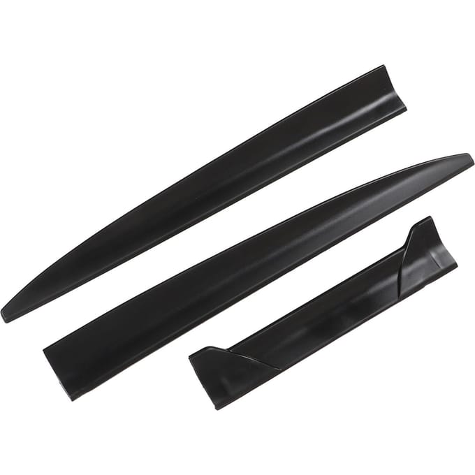 3 STUKS Auto Universele Spoiler Thermische Stabiliteit Sterke Grip Lichtgewicht Achterklep en Raam Dak black
