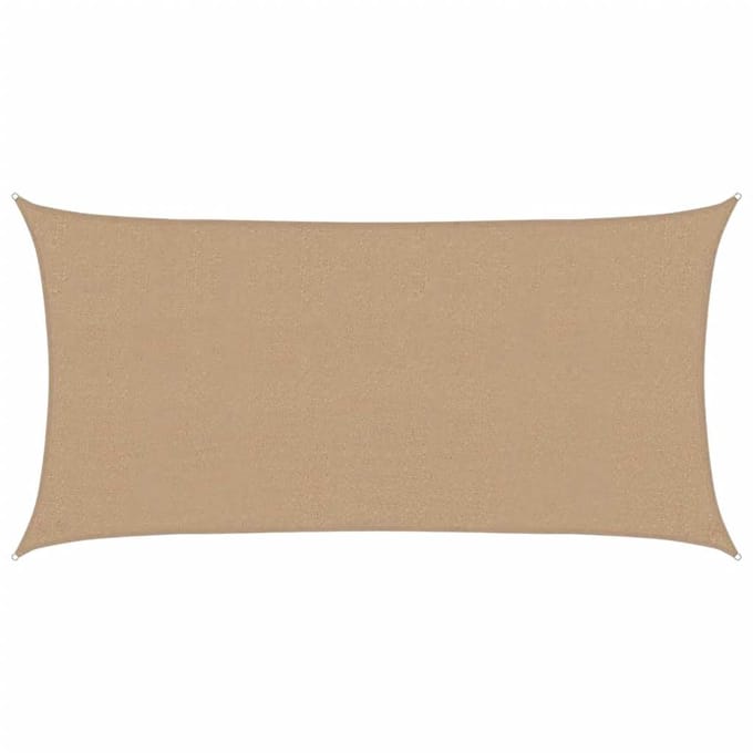 vidaXL - Zonnezeil - 160 - g/m² - 2,5x4,5 - m - HDPE - taupe