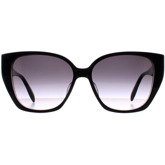 Alexander McQueen Cat Eye Dames Zwart Grijs Gradiënt AM0284S