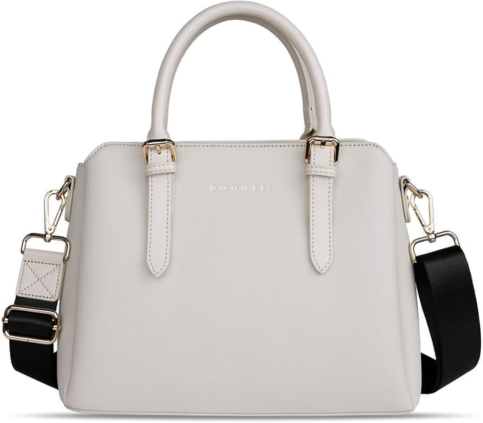 bugatti handtas schoudertas Ella Hand Bag Beige Saffiano