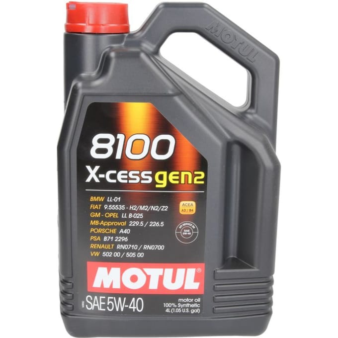 Motorolie MOTUL 109775 8100 X-Cess GEN2 5W40 4L