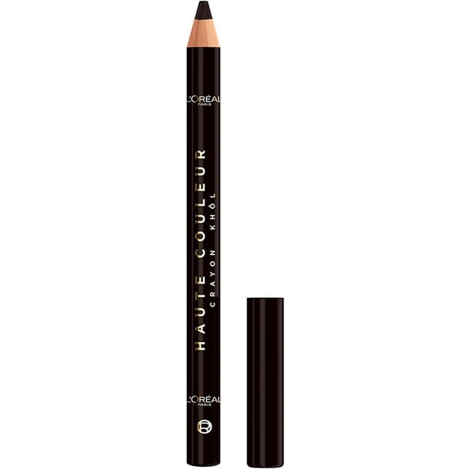 L'Oréal Paris Haute Couleur Crayon Khol Eyeliner - Brun Leather - Intense kleur en definitie - Romige textuur met sheaboter