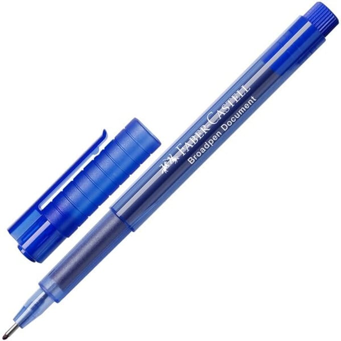 Faber Castell Fineliner FC Broadpen 1554 - blauw