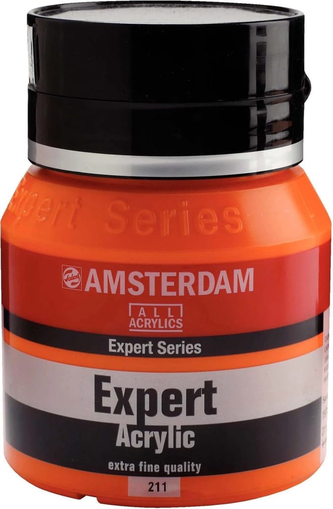 Expert Series Acrylverf Pot 400 ml - Cadmiumoranje 211