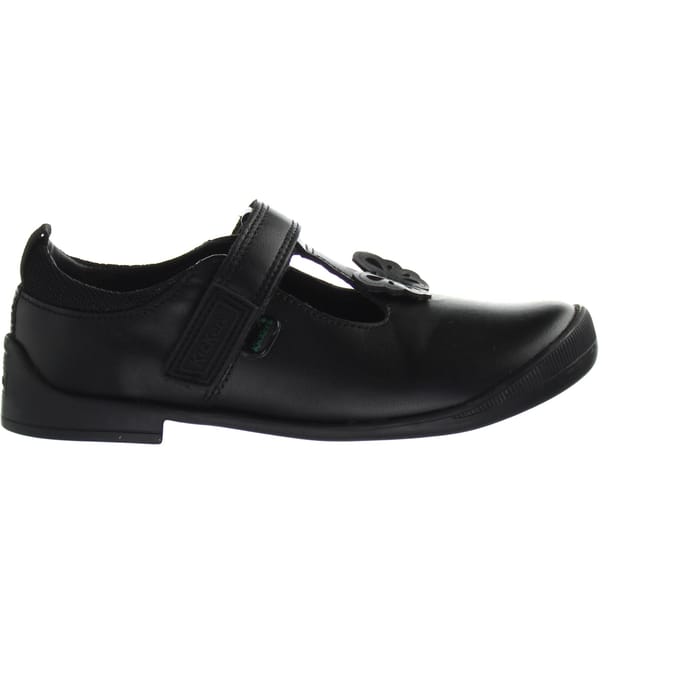 Kickers Bridie Flutter T-Bar kinderschoenen zwart