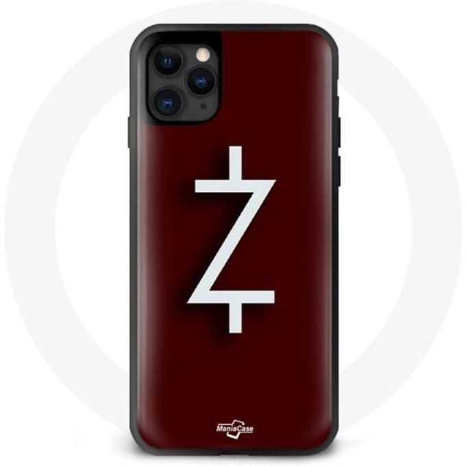 Hoesje voor Iphone 13 Ozark Seizoen 4 Logo Z Wit Rode Achtergrond