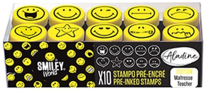 Aladine Aladine Stampo Stempel Set Smileys Teacher Editie