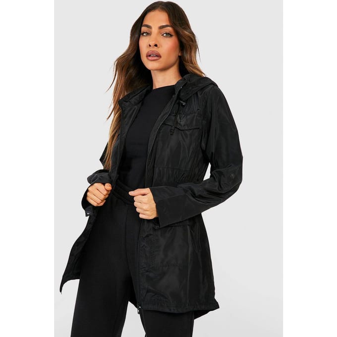 boohoo Dames Elastische taille Mac | Zwart | Maat: 38