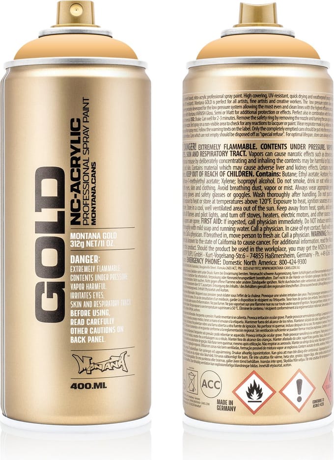 Montana GOLD G2020 Creme Orange spuitbus 400ml