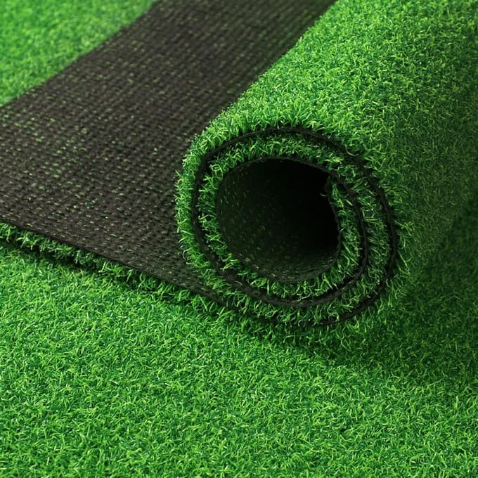 Kunstgras Mat - Synthetisch Gazon - Tuin Decoratie - Natuurlijke Look - 4 x 4 Meter - Groen