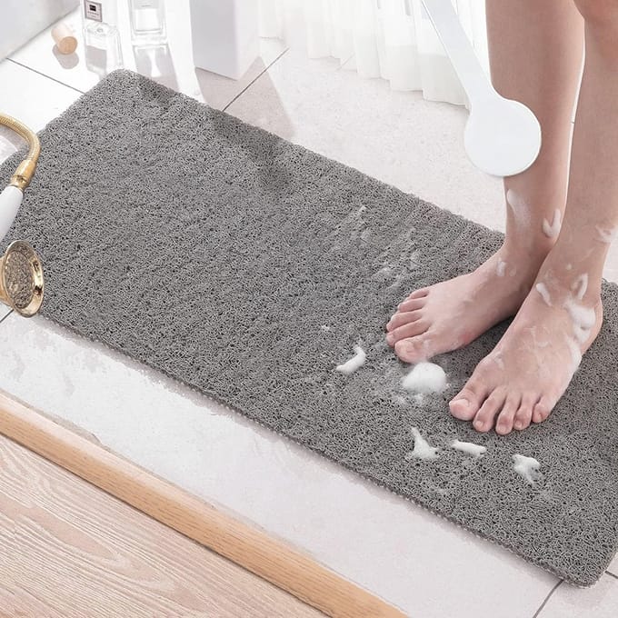 Antislip badmat 100 x 40 cm - Sneldrogend en wasbaar - Ideaal voor badkamer en douchen