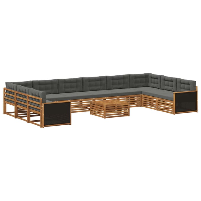 vidaXL - Sofa-Sets - 11 - st - Massief - Acacia - Hout