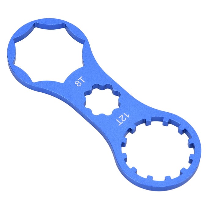 Clé pour Fourche Avant de Vélo Alliage d'Aluminium VTT Outil de Démontage du Cache d'Épaule Avant blue