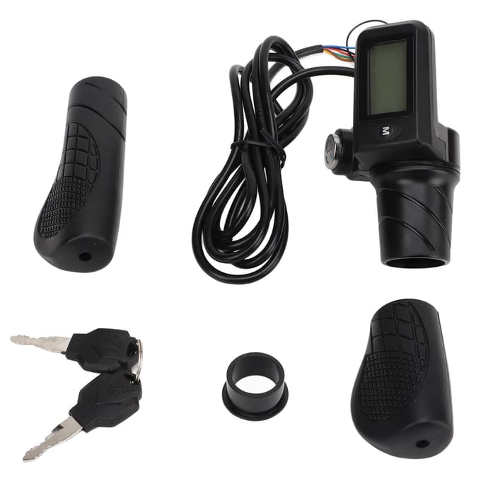 805 LCD Display Paneel Gashandle Set Elektrische Fiets Scooter Draai Halfgas Handvat met LCD black