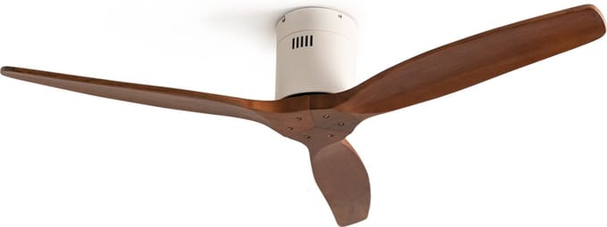 CREATE - Plafondventilator 40W silent Ø132 cm - Met Afstandsbediening - 6 Snelheden - Timer - Zomer/Winter functie - Wit - WIND CALM