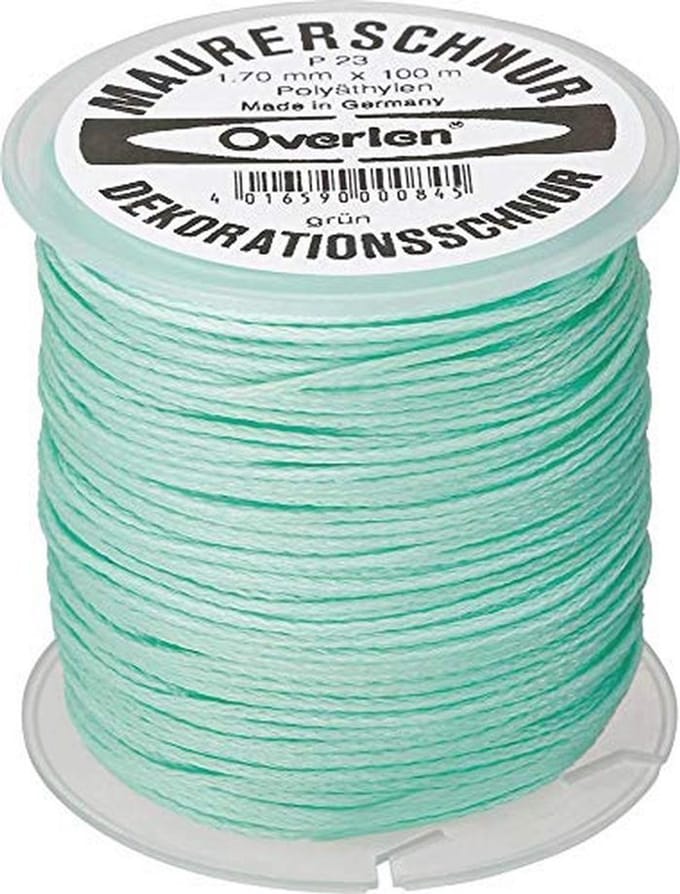 Metselsnoer 1,7 mm x 100 m van polyethyleen - Groen
