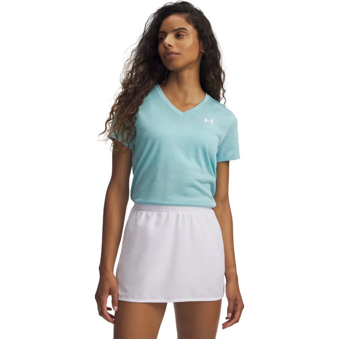 Under Armour Tech Twist T-shirt Dames-blauw, wit
