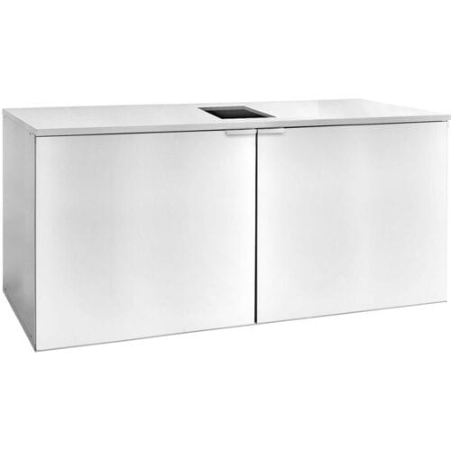 GGM Gastro Fustenkoeling excl. koelunit - 4x50L fusten - 1920x620mm zilver