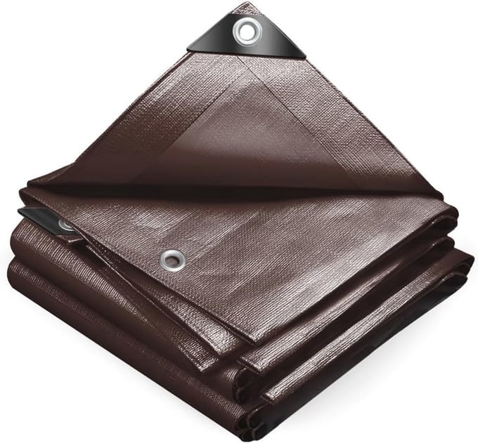 Waterdicht afdekzeil voor buiten 4x8m - PE 240 g/m² met UV-bescherming