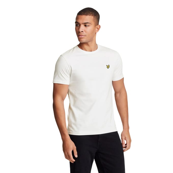 Lyle & Scott Oversized T-shirt met ronde hals van katoen voor heren (Wit)