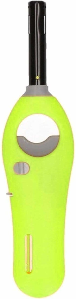Gasaansteker - limegroen - 18,5 cm - aansteker met kinderslot