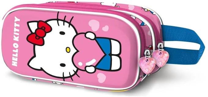 Karactermania Sanrio 3D Double Pencil Case Hello Kitty Heart Stationery