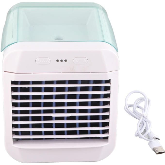 Draagbare Airconditioner Mini Koelventilator Luchtkoeler 3 Windsnelheden Desktop USB Aangedreven Luchtbevochtiger