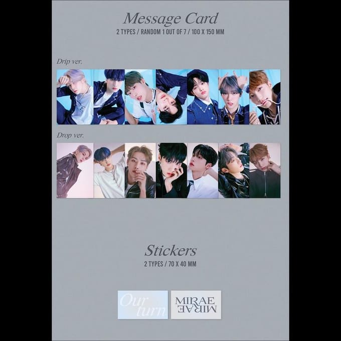 MIRAE - Ourturn 4ème Mini Album Random,No poster gray